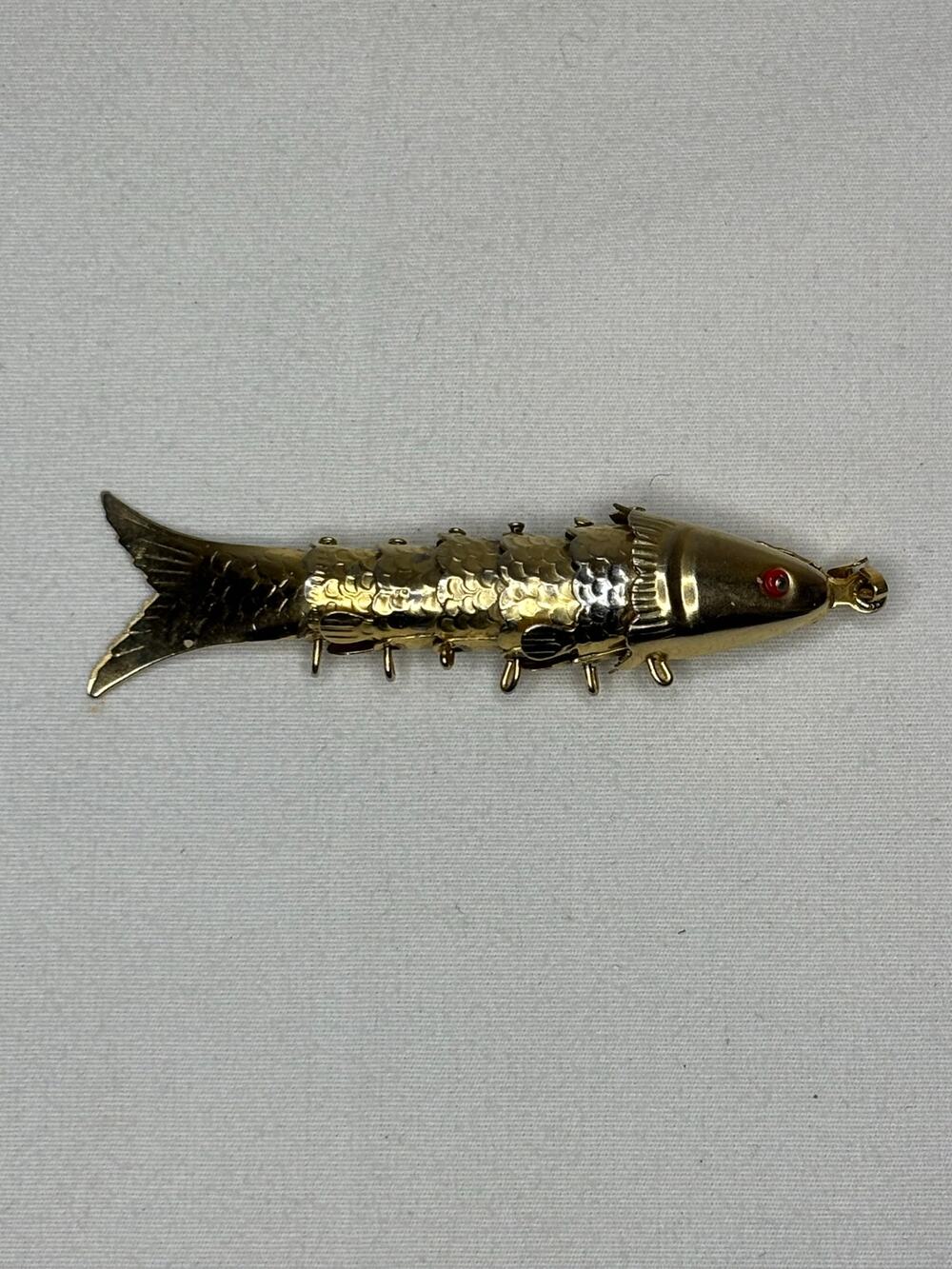 Vintage Articulated 2.5 Inch Koi Fish Pendant/Charm #6197